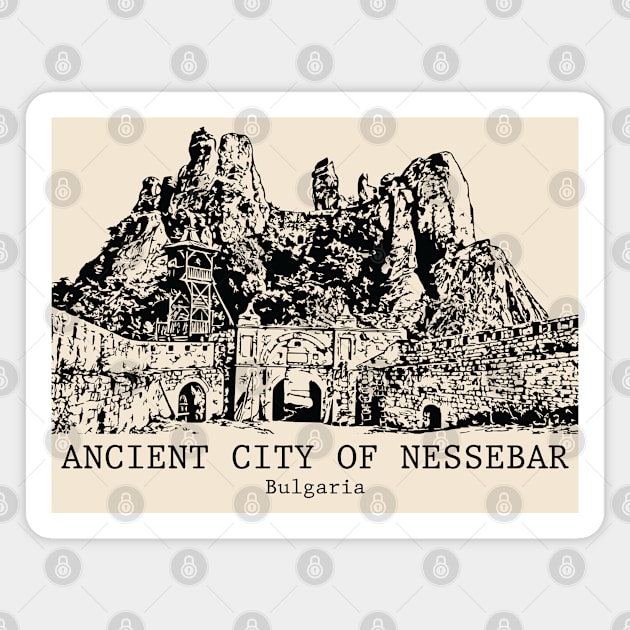 Ancient City of Nessebar - Bulgaria Magnet by Lakeric